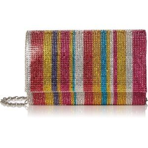 Jessica McClintock Sparkle and Shine Rainbow Clutch